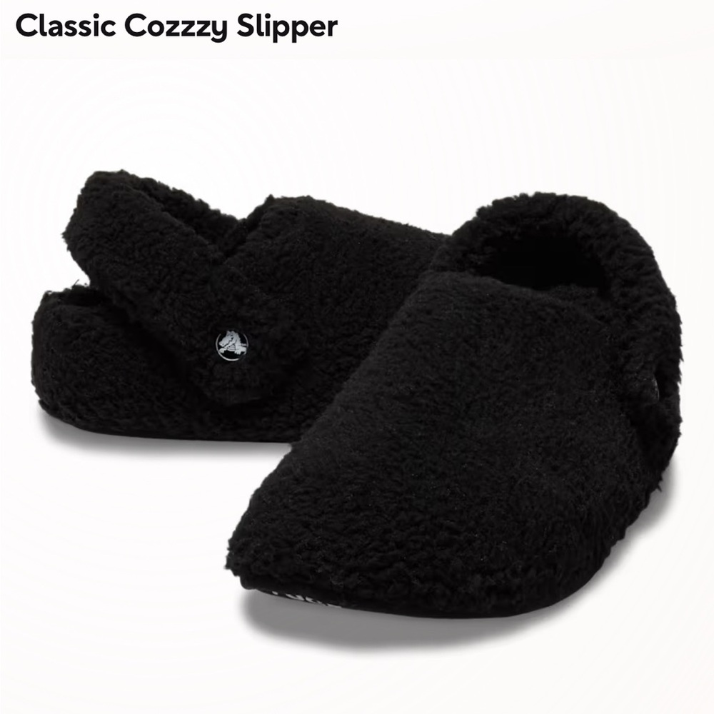 Crocs Cozzzy slipper - black Womens 6 unisex NWT
